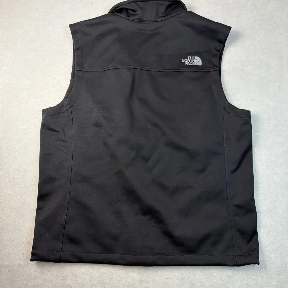 The North Face Black Men’s Full Zip Soft Shell Windwall Vest Size Large